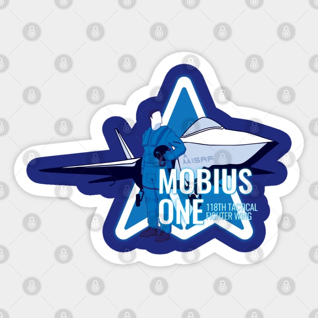 Ace Combat 04: Mobius One Sticker by patrickkingart